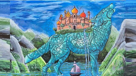 Art Challenge-Fantasy Wolf