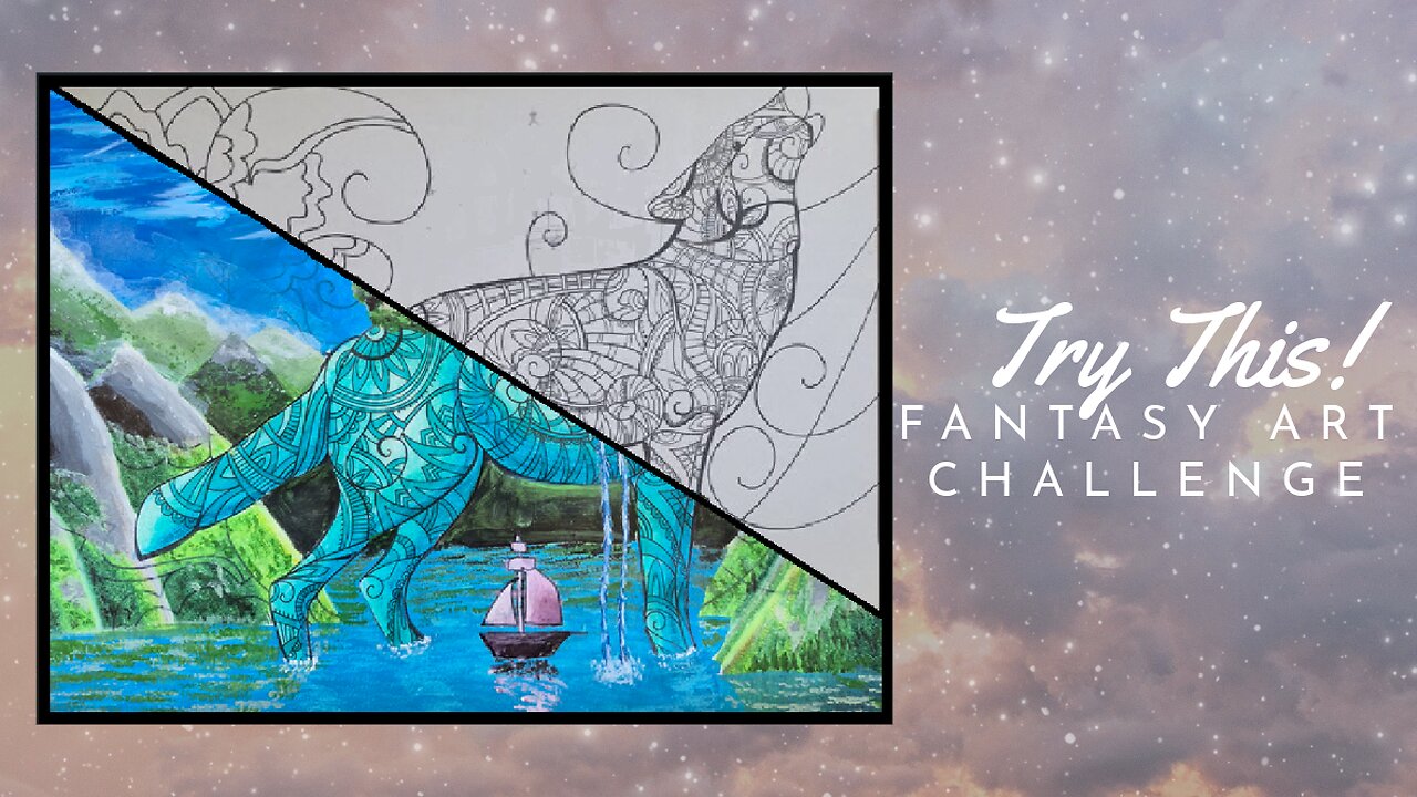 Art Challenge-Fantasy Wolf