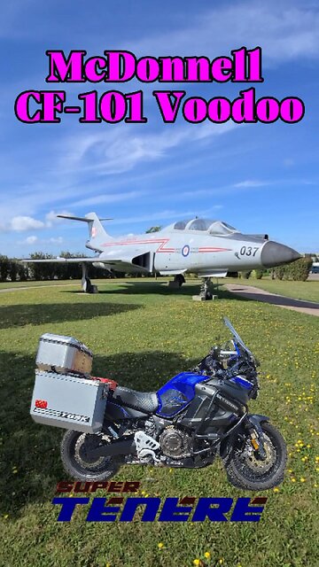 YAMAHA SUPER TENERE | McDonnell CF-101 Voodoo. #shorts #aviation #adventure