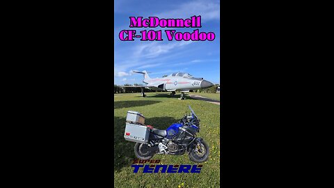 YAMAHA SUPER TENERE | McDonnell CF-101 Voodoo. #shorts #aviation #adventure