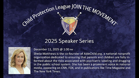 2025 Speaker Series - Sheila Matthews