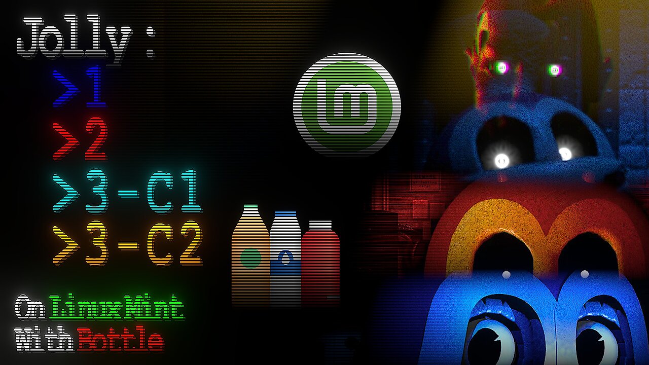 Jolly 1, 2, 3 - Chapter 1 & Chapter 2 on Linux Mint with Bottle. (fr/en)