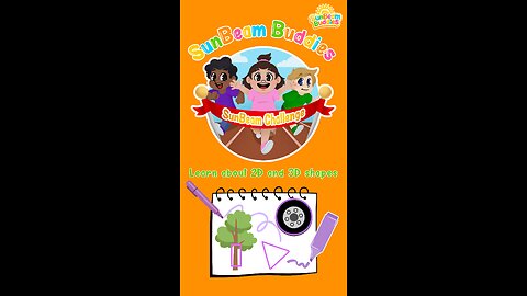 2D and 3D shapes episode SUNBEAM CHALLENGE!