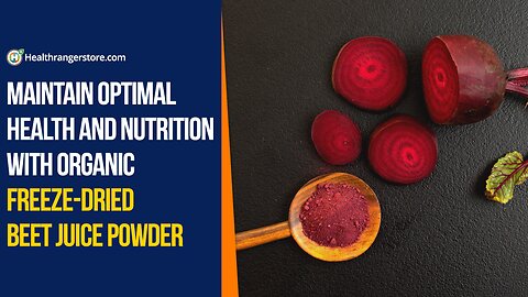 Maintain optimal health and nutrition with Organic Freeze-Dried Beet Juice Powder