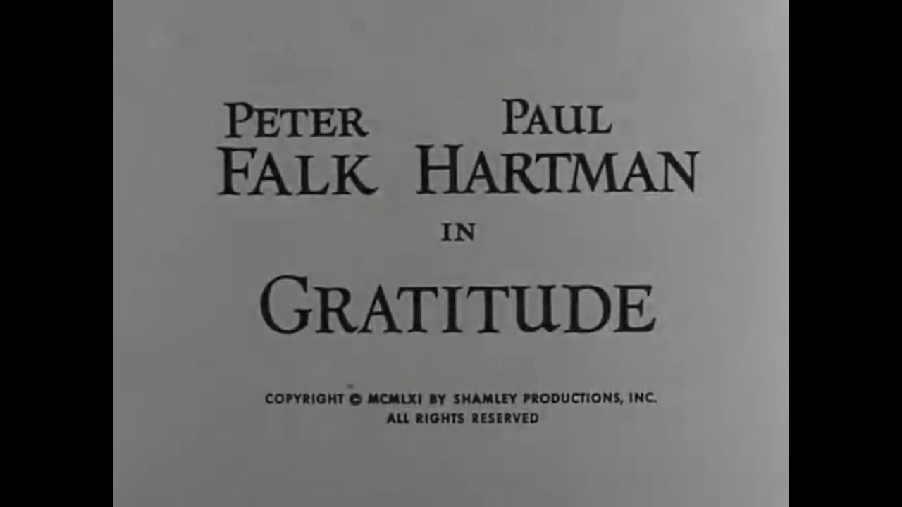 Gratitudine_1961_ Alfred Hitchcock (Peter Falk, Paul Hartman)
