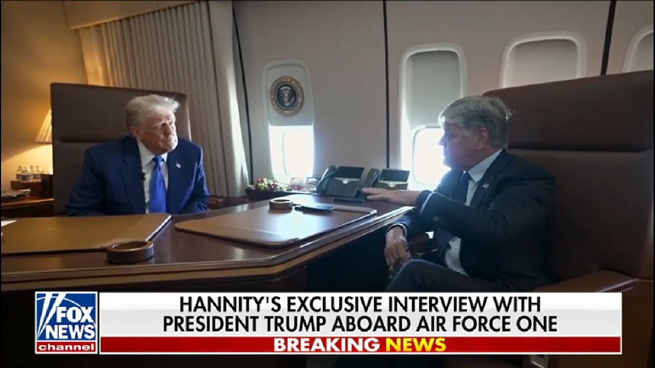 TRUMP INTERVIEW ON AIR FORCE ONE WITH HANNITY