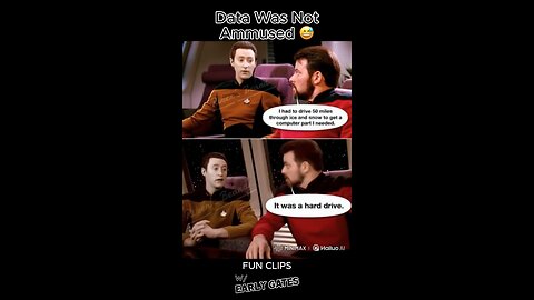 Riker’s Dad Joke Breaks Data! 🖖😂