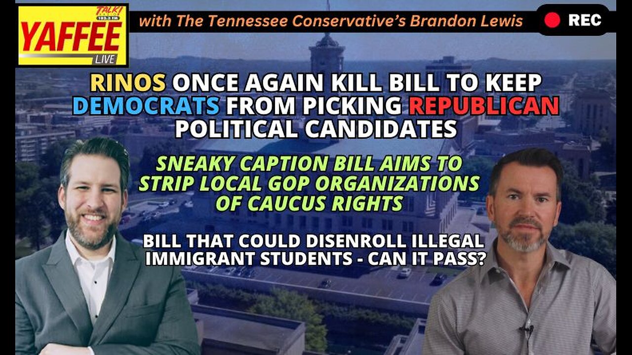 RINOs Once Again Kill Bill To Keep Democrats From Picking Republican Political Candidates & MuchMore