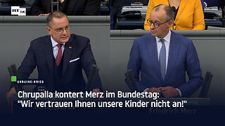 Chrupalla kontert Merz im Bundestag: "Wir vertrauen Ihnen unsere Kinder nicht an!"