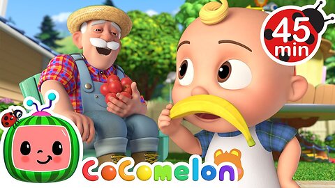 Learn Healthy Fruit and Vegetables for Kids + Apples and Bananas | CoComelon Nursery Rhymes