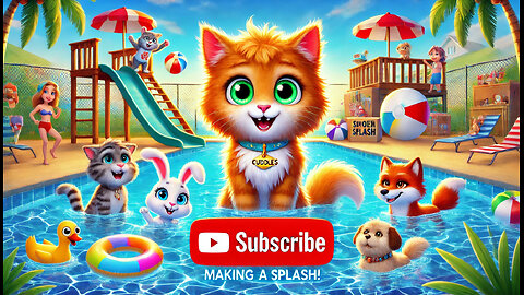 THE DAILYYY STORIES | Cuddles the Cat - Episode 22 | Making a Splash! 🌊🐾