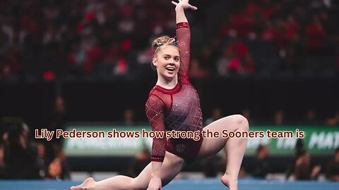 Freshman Lily Pederson of the Sooners show how deep their bench really is