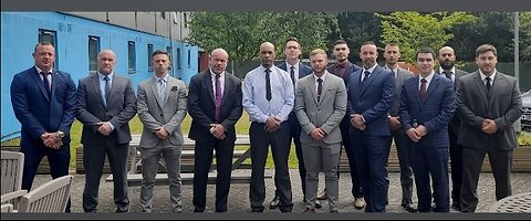 Finishing my final Close Protection course for Hugh. June 2000.