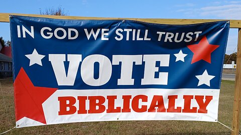 Christians should vote Biblically