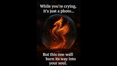 While you’re crying, it’s just a photo…