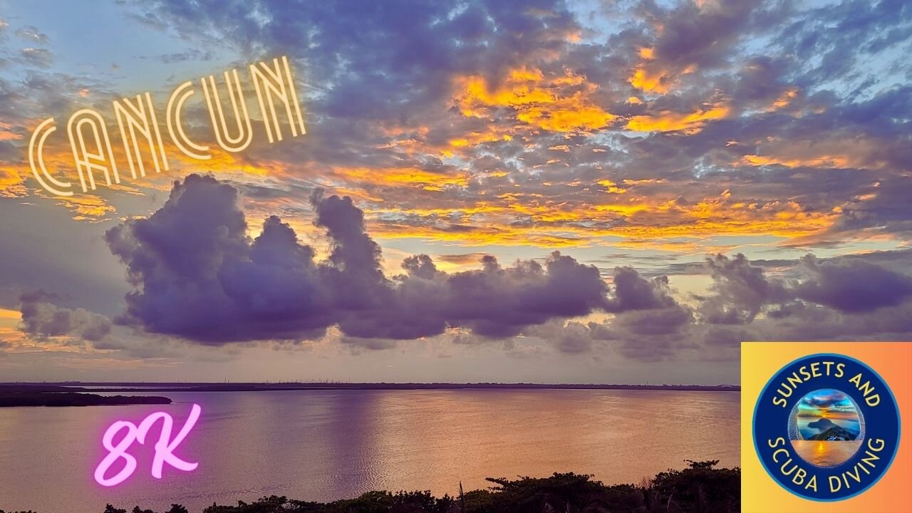 Mesmerizing Cancun Sunset: A Colorful Masterpiece Over the Caribbean