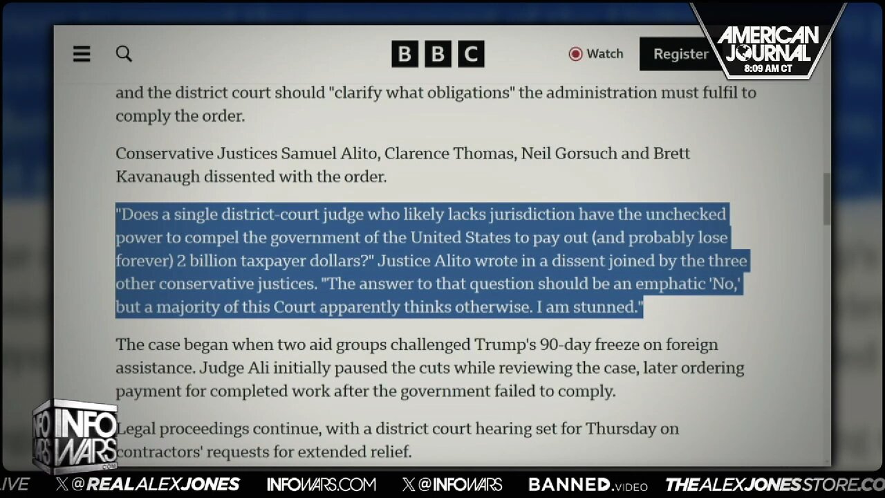 Alito Issues Scathing Dissent as Barrett Sides with Libs
