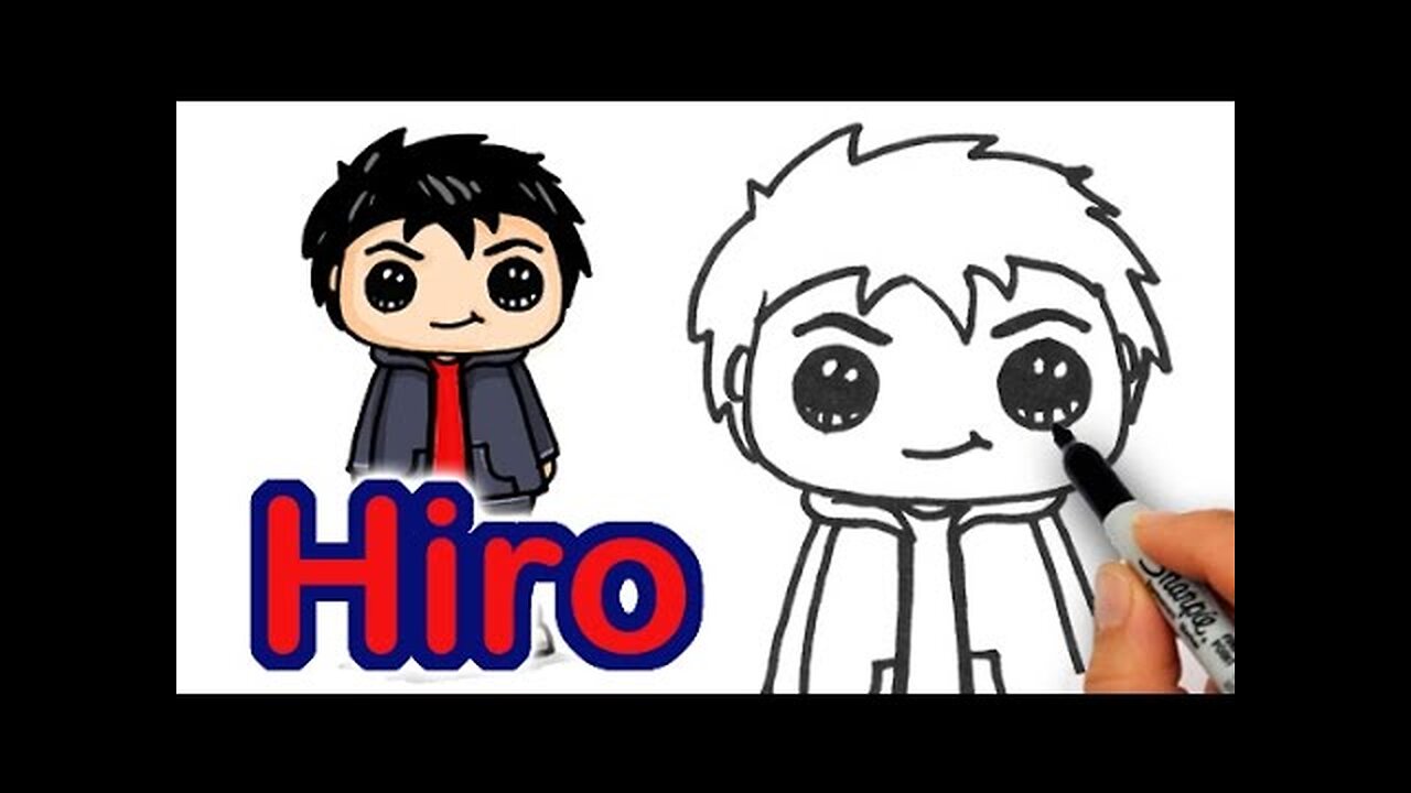 How to Draw Hiro Hamada from Big Hero 6 - Cute and Simple