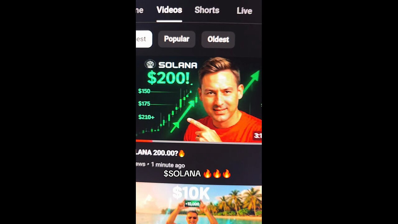 $SOLANA on youtube 🔥