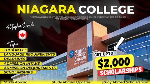 4 Secrets to Getting a FULL SCHOLARSHIP at Niagara College Canada