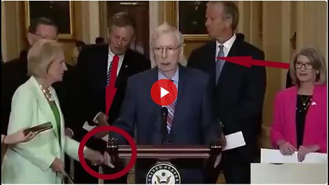 Mitch McConnell did not have a medical issue. He was "frozen" by the deep state. Watch this.