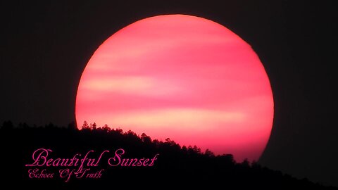 Beautiful And Amazing Fire Sunset