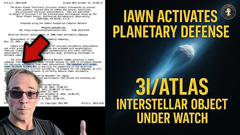 3I/ATLAS, Asteroid Warning Network Activated, #Breaking