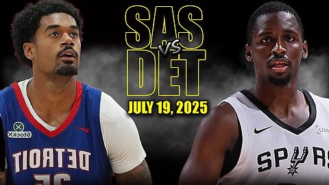 San Antonio Spurs vs Detroit Pistons Full Game Highlights | 2025 NBA Summer League