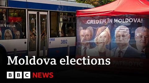 Russian-funded fake news network aims to disrupt election in Moldova | BBC News