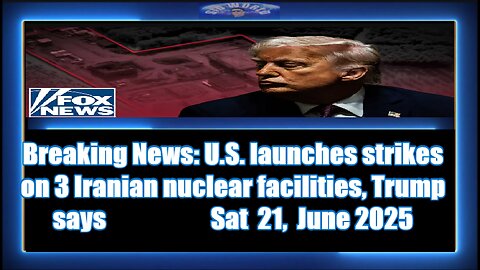 BREAKING US launches attack against Iran