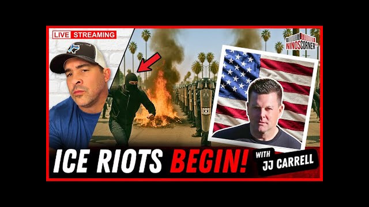 David Nino - Battlefield L.A.! Migrants Clash with Federal Agents Amid Street Riots