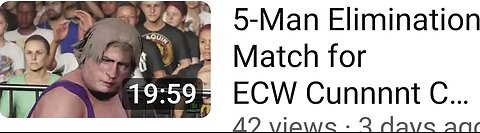 5-Man Elimination Match for Ecw Cunnnnt C...