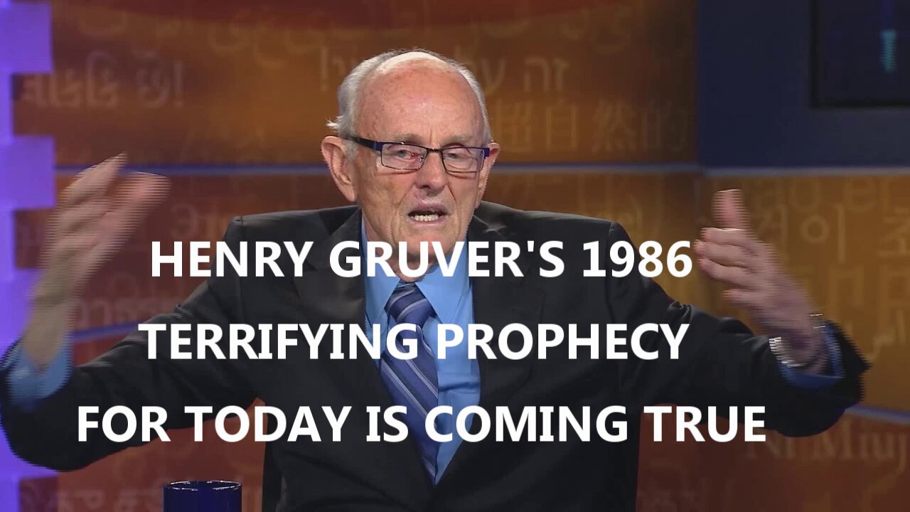 TERRIFYING HENRY GRUVER 1986 PROPHECY IS COMING TRUE