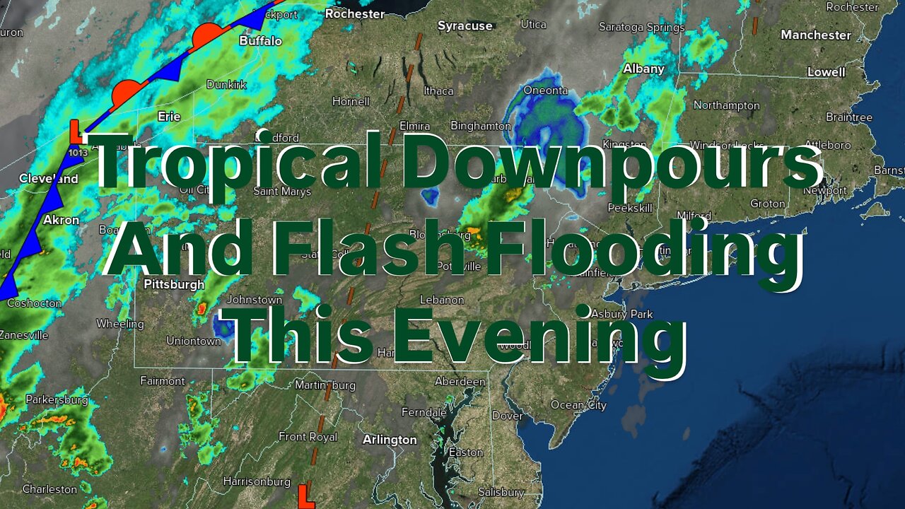 Tropical Downpours And Flash Flooding This Evening