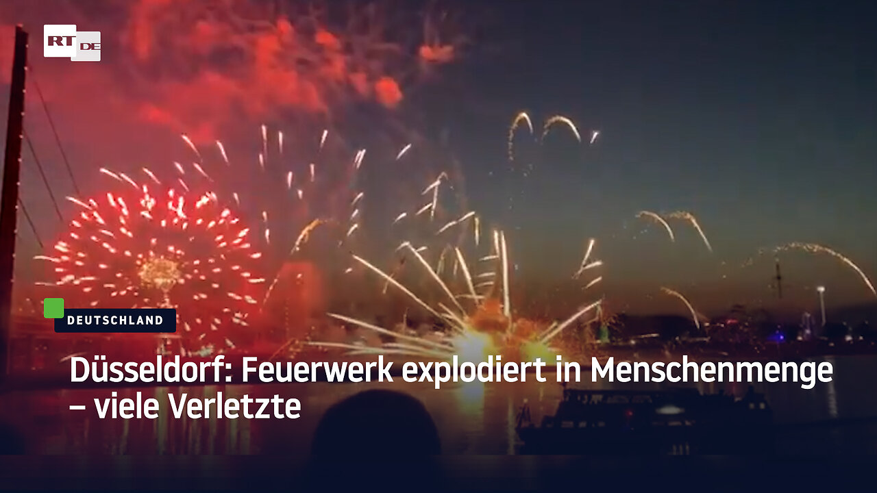 Düsseldorf: Feuerwerk explodiert in Menschenmenge – viele Verletzte
