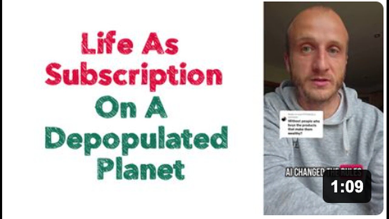 Life As Subscription On A Depopulated Planet