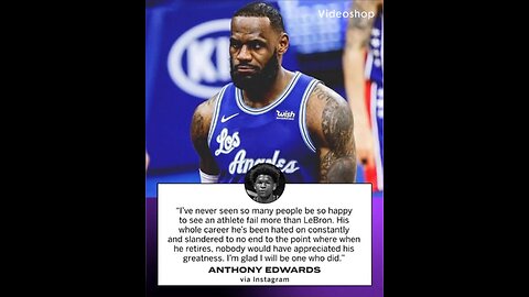 Anthony Edwards deep 🌈 throats Lebron in instagram message