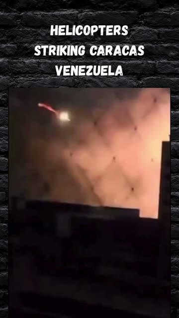 Helicopters striking base in Venezuela. Unconfirmed but suspected to be Caracas