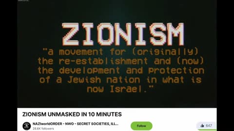 Zionism in 30 seconds ..