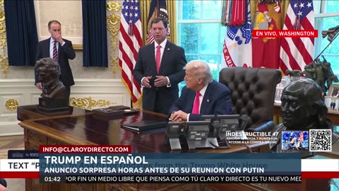EN VIVO Y EN ESPAÑOL: ANUNCIO SORPRESA: DONALD TRUMP DESDE LA OFICINA OVAL