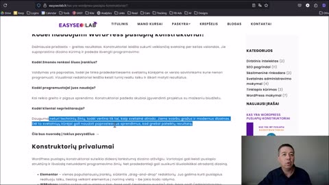 Kas yra WordPress Puslapių Konstruktoriai