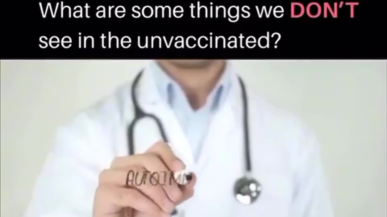 What are some things we DON'T see in the Unvaccinated?