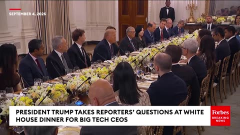 Trump Says He's Having 'A Very Good Dialogue' With Vladimir Putin During White House Tech CEO Dinner
