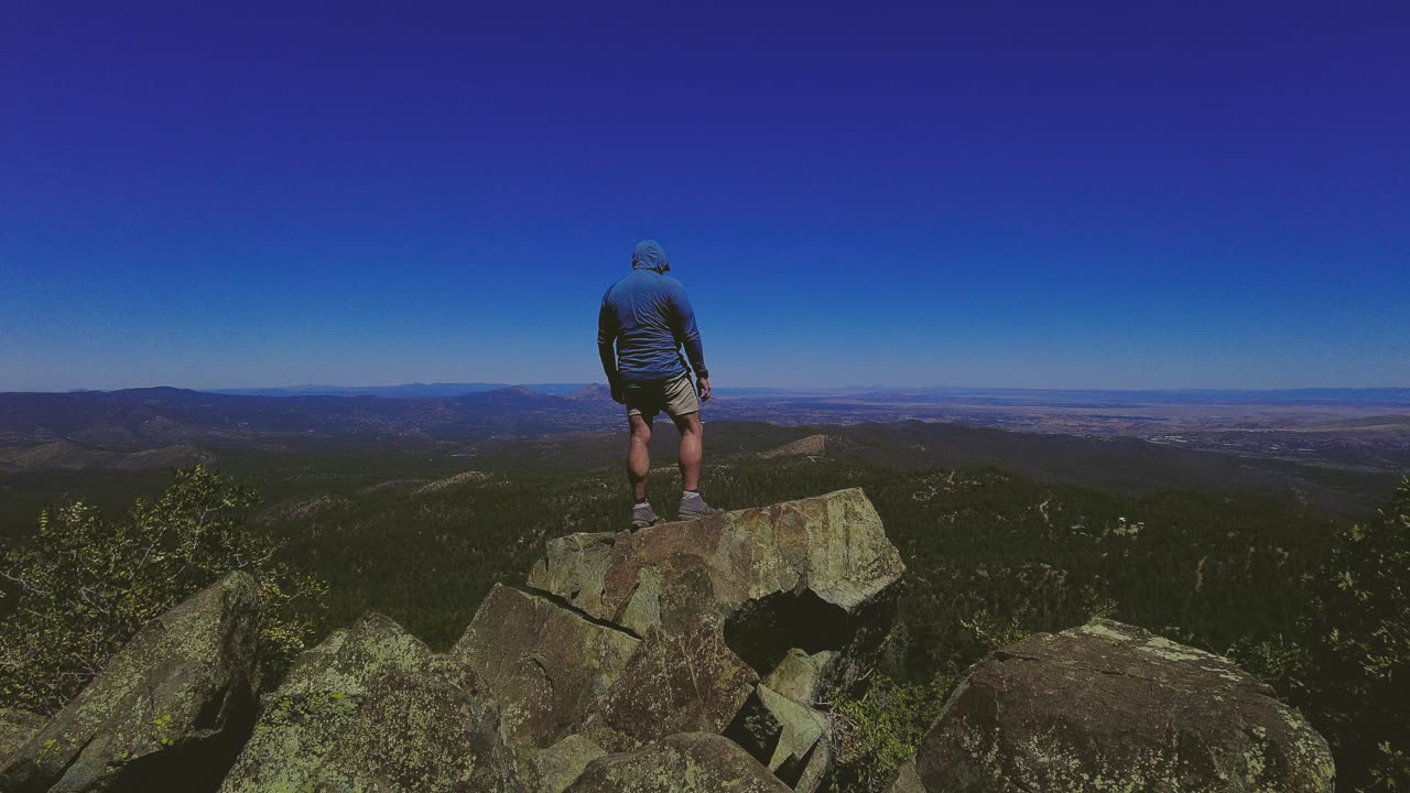 Hiking Alone On Spruce Mountain Trail
