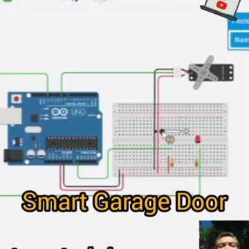 Funny Smart Garage Door #Arduino #Tinkercad #AeroArduino