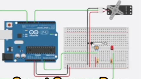 Funny Smart Garage Door #Arduino #Tinkercad #AeroArduino