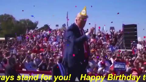 Happy Birthday to my President Donald J.Trump, love you forever, I always stand for you!