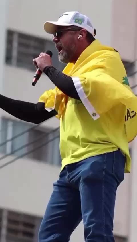 Discurso polêmico do deputado federal do PL Marcos Pollon em protesto_High