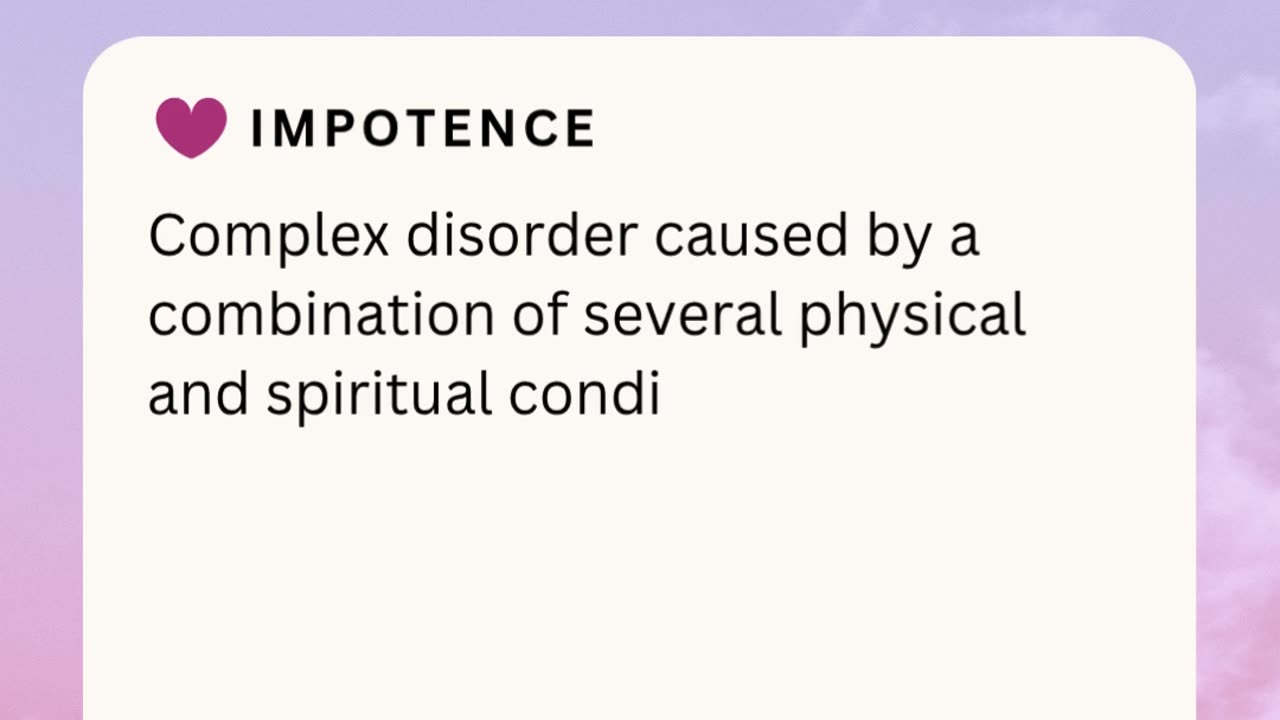 IMPOTENCE ❤️