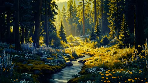 Relaxing Sound of a Babbling Brook | Nature Melody for Relaxation, Meditation and Sleep